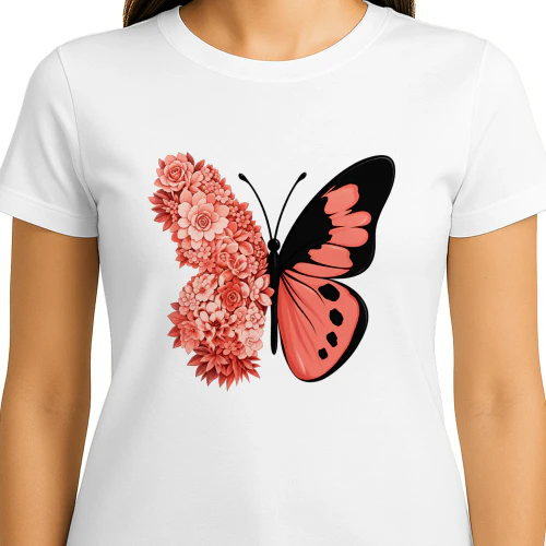 Mariposa Floral - Transformación y Naturaleza