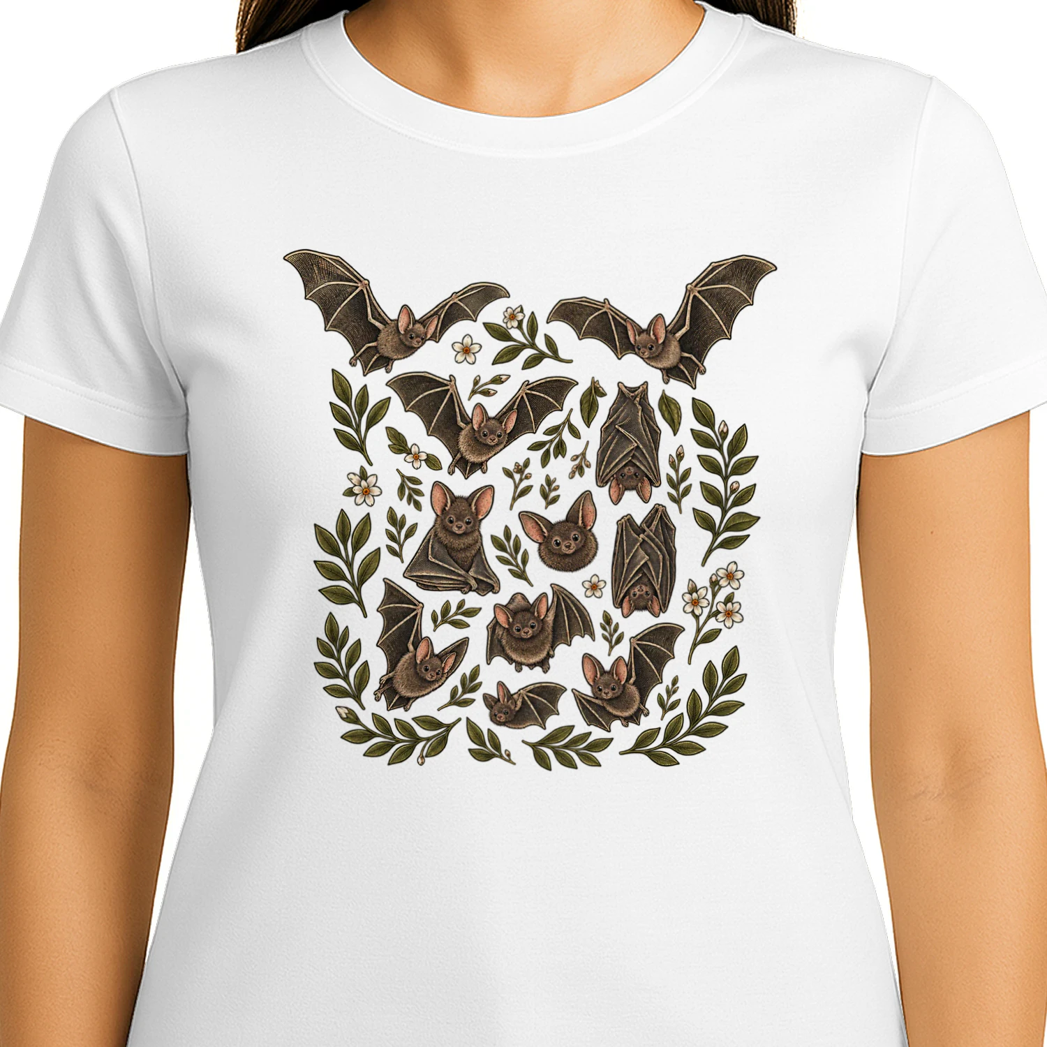 Patrón de Murciélagos y Naturaleza