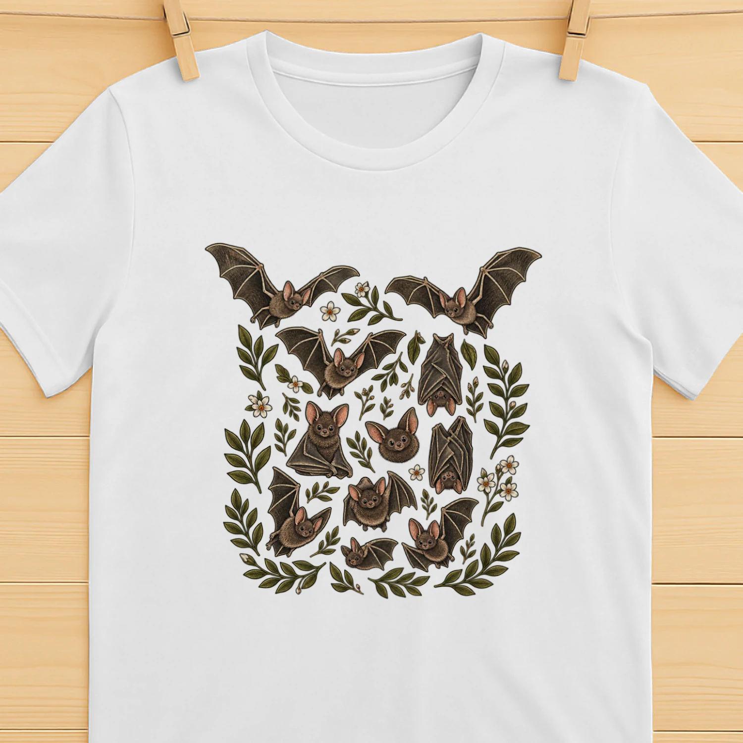 Patrón de Murciélagos y Naturaleza