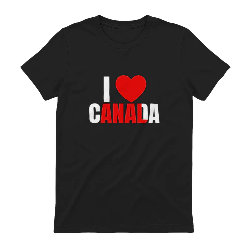 I love Canada red text Anal shirt