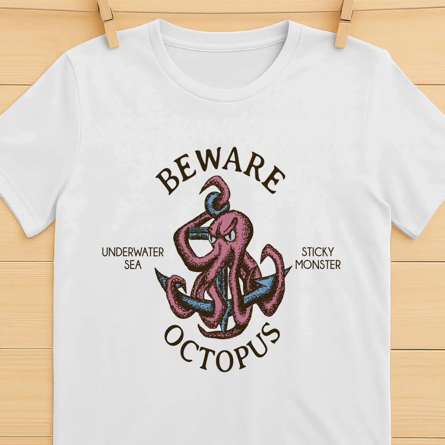 Funny Octopus T-Shirt – Underwater Sea Monster Tee