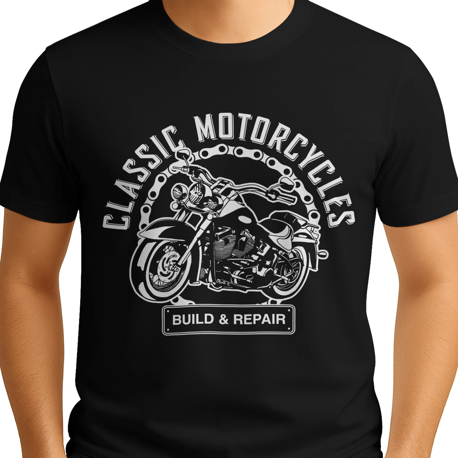 Build & Repair Motorcycle T-Shirt – Biker Mechanic Tee