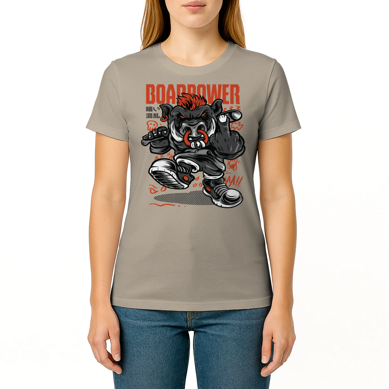Boar Power Punk Streetwear