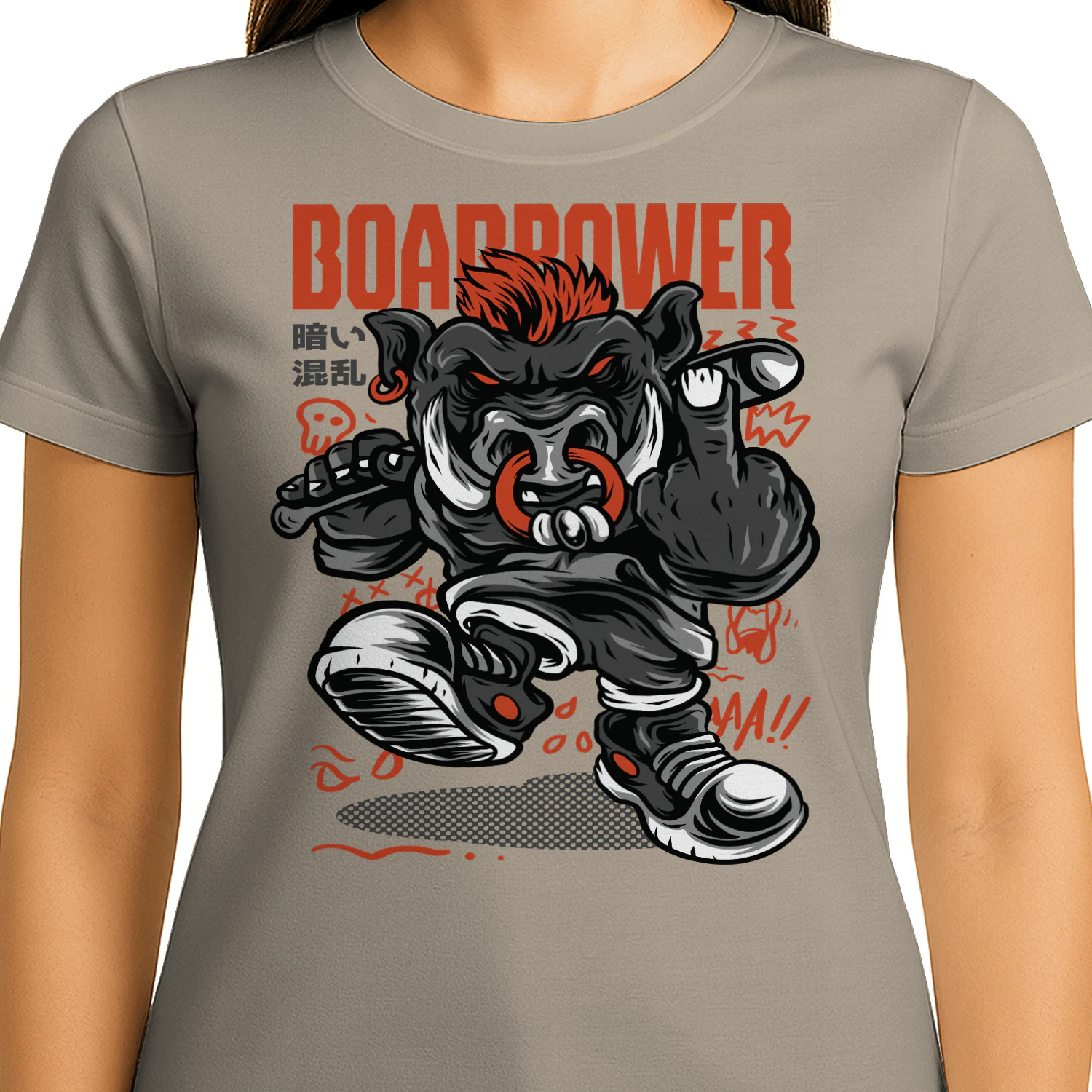 Boar Power Punk Streetwear