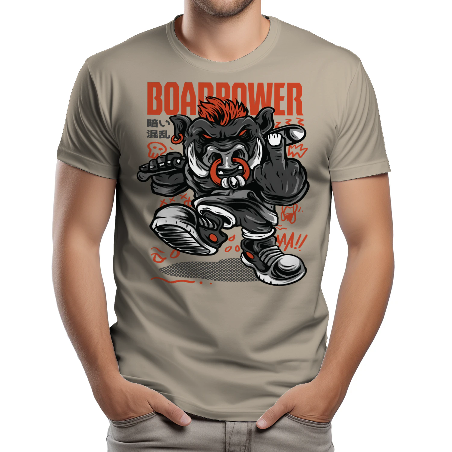 Boar Power Punk Streetwear