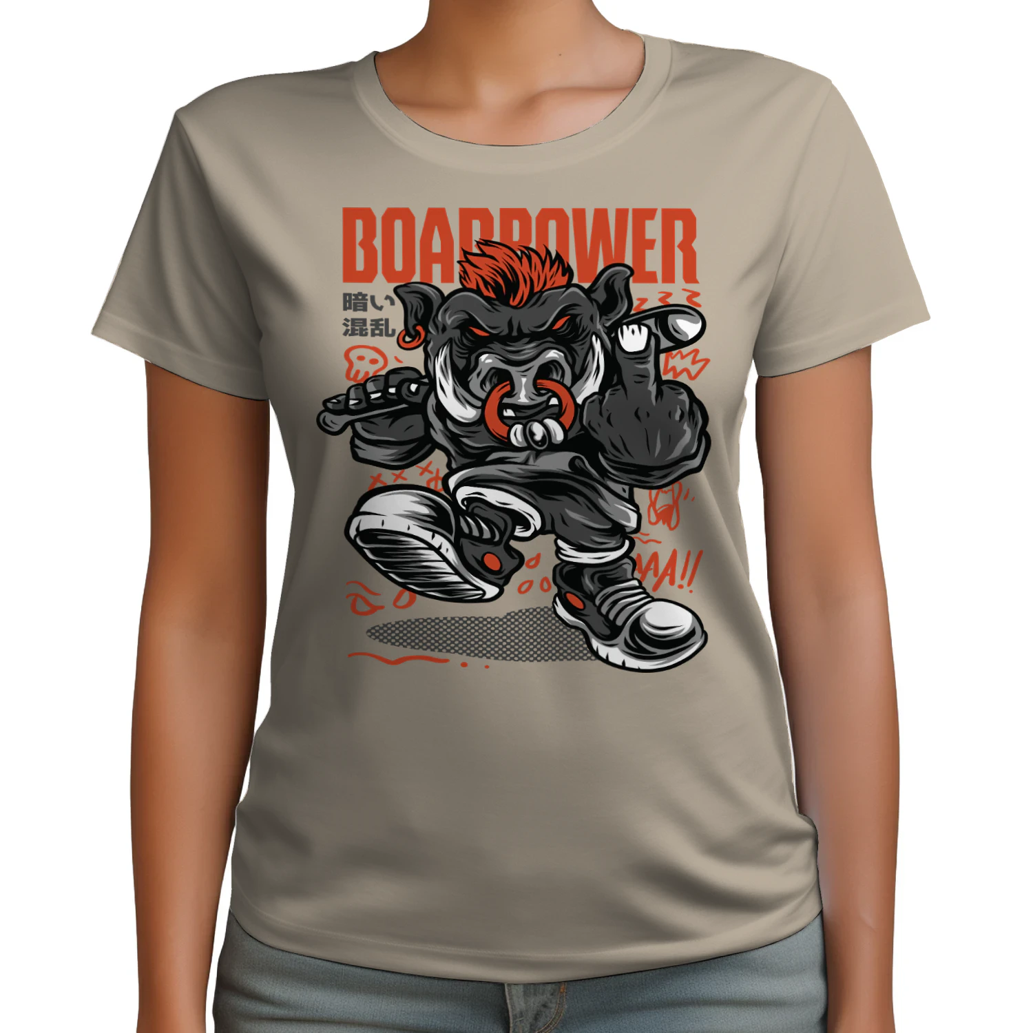 Boar Power Punk Streetwear