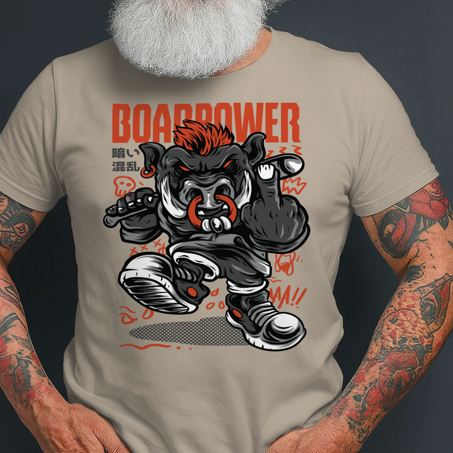 Boar Power Punk Streetwear