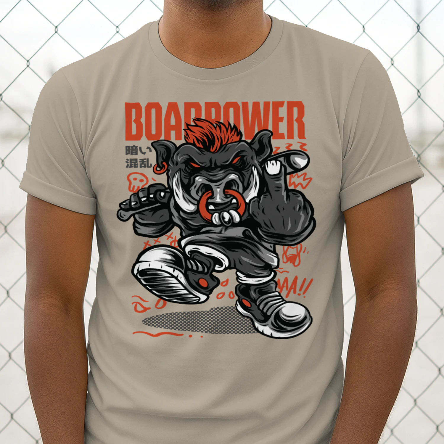Boar Power Punk Streetwear