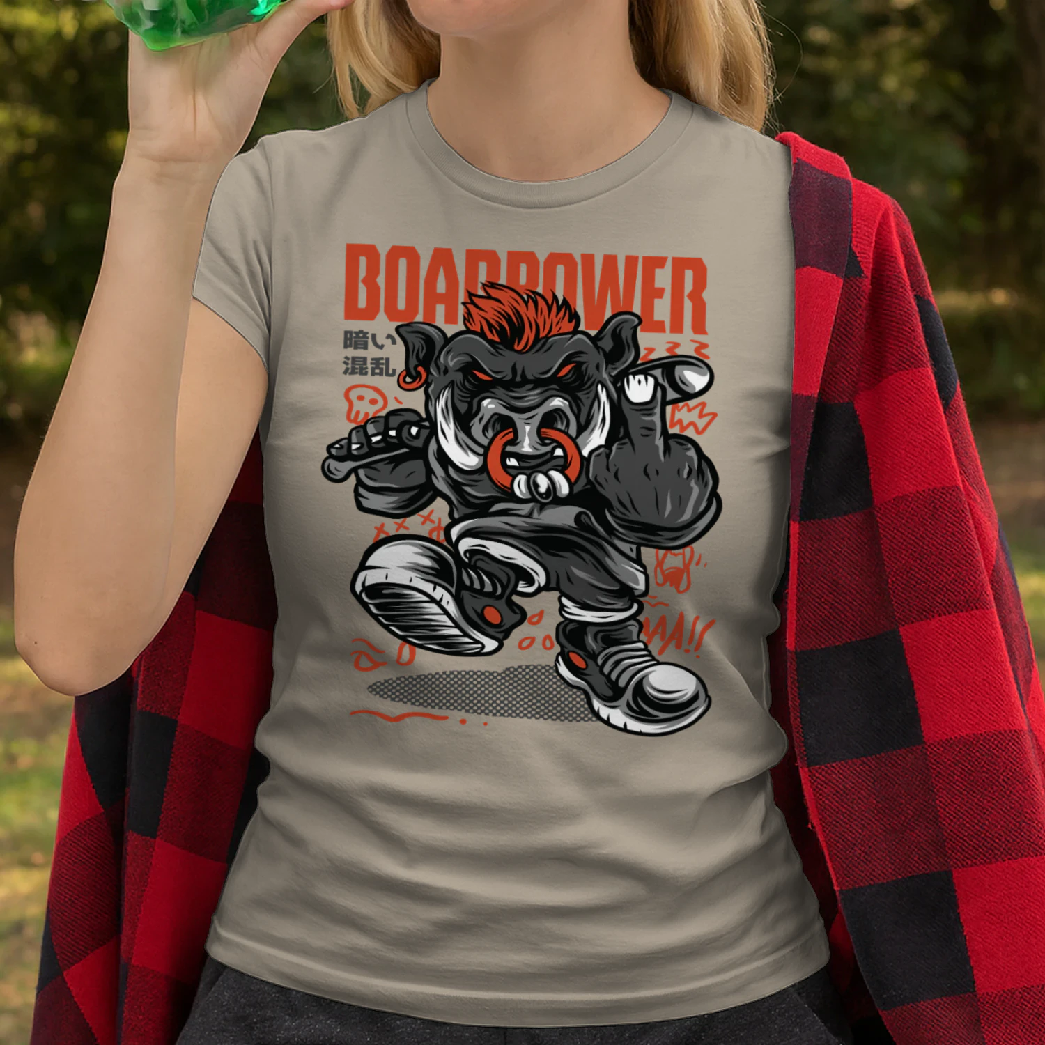 Boar Power Punk Streetwear
