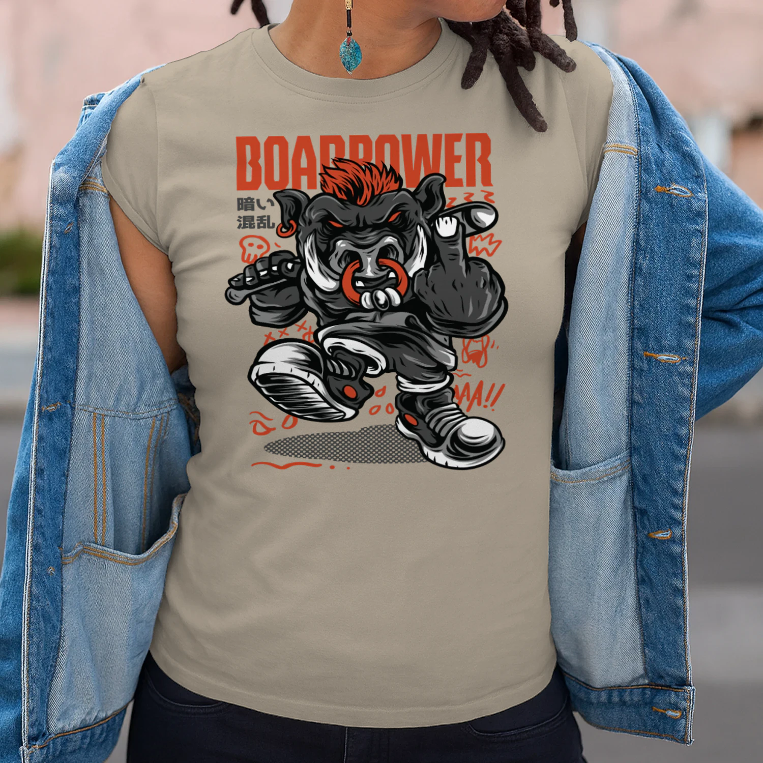 Boar Power Punk Streetwear