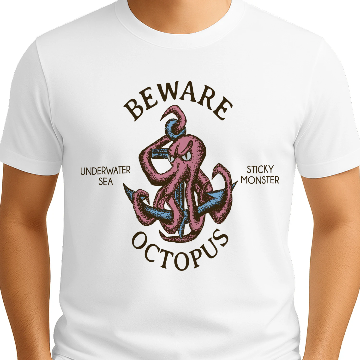 Funny Octopus T-Shirt – Underwater Sea Monster Tee