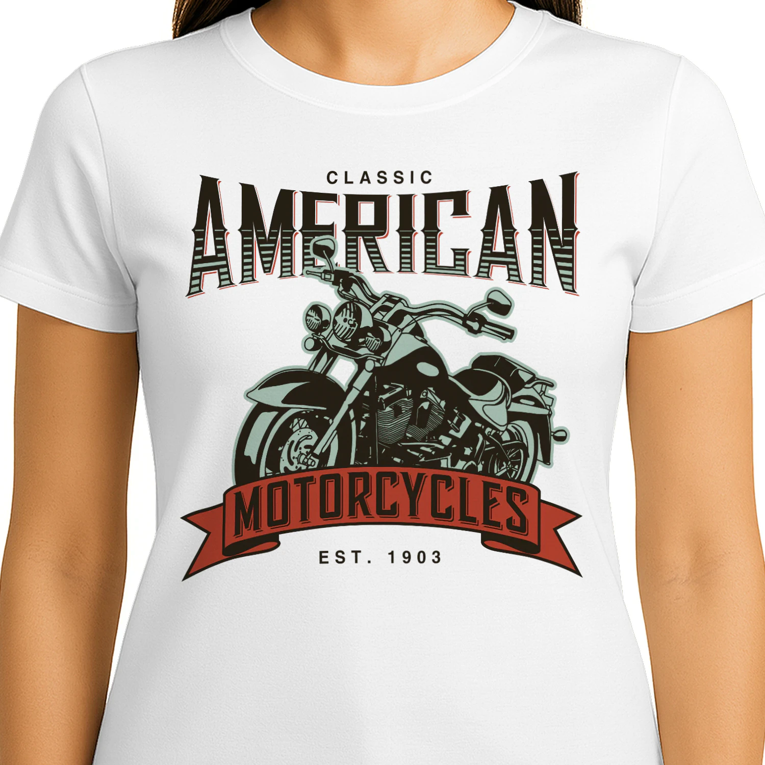 American Classic Motorcycle T-Shirt – Vintage Biker Tee