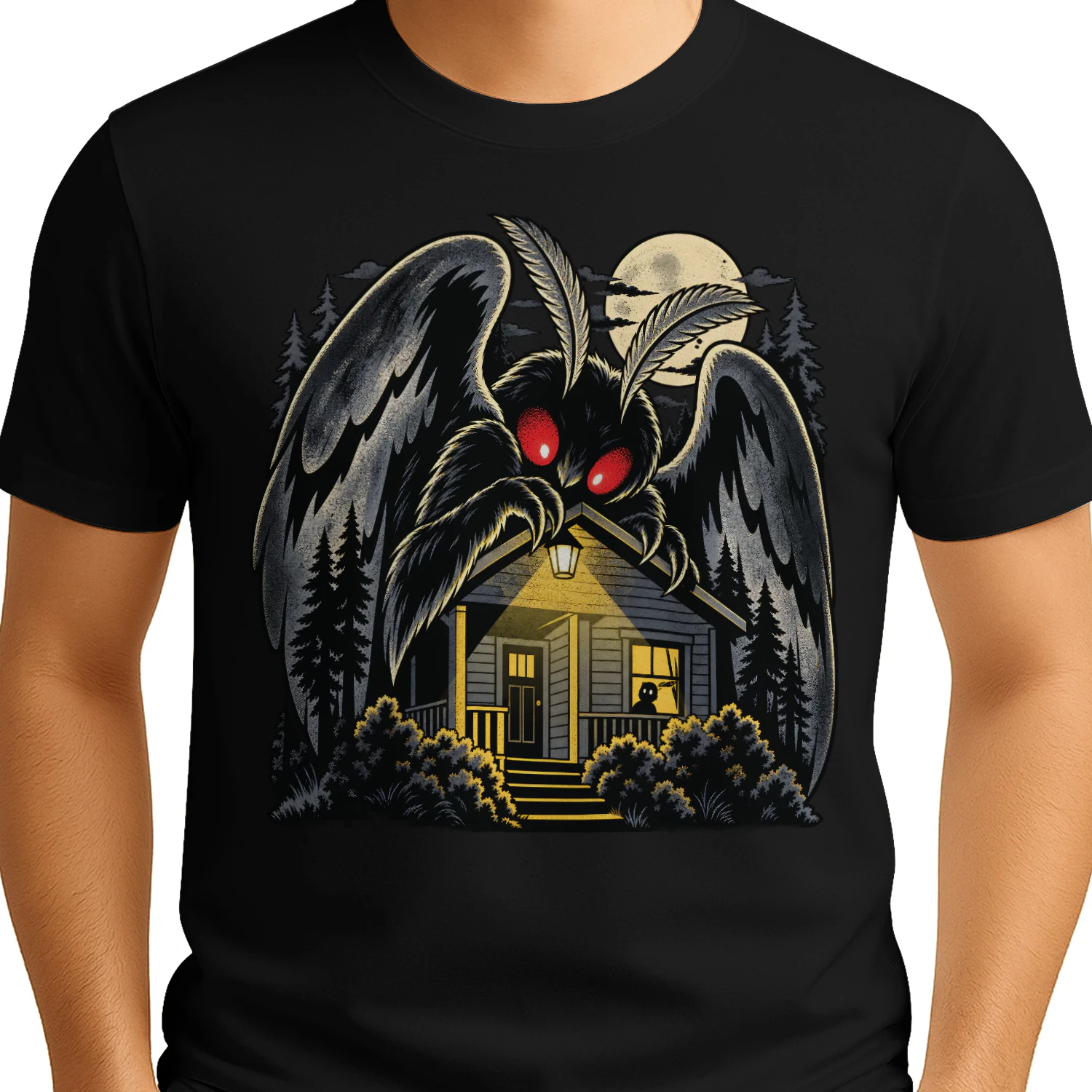 Spooky Winged Creature Halloween Classic Unisex T-shirt
