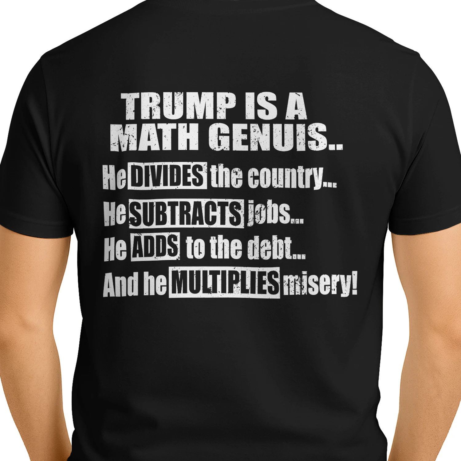 Trump Is A Math Genius Funny Anti Trump Political Graphic Classic Unisex T-shirt