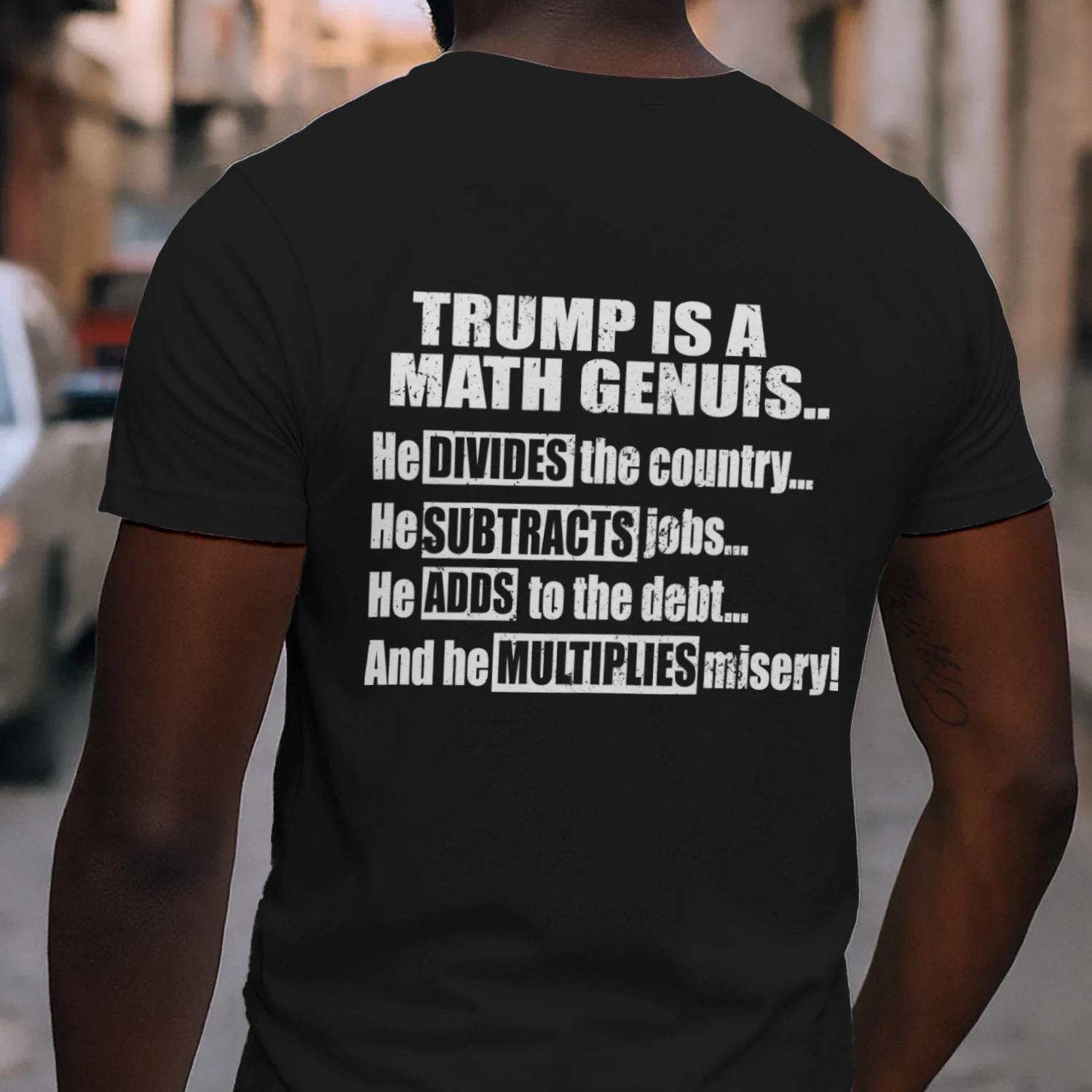 Trump Is A Math Genius Funny Anti Trump Political Graphic Classic Unisex T-shirt
