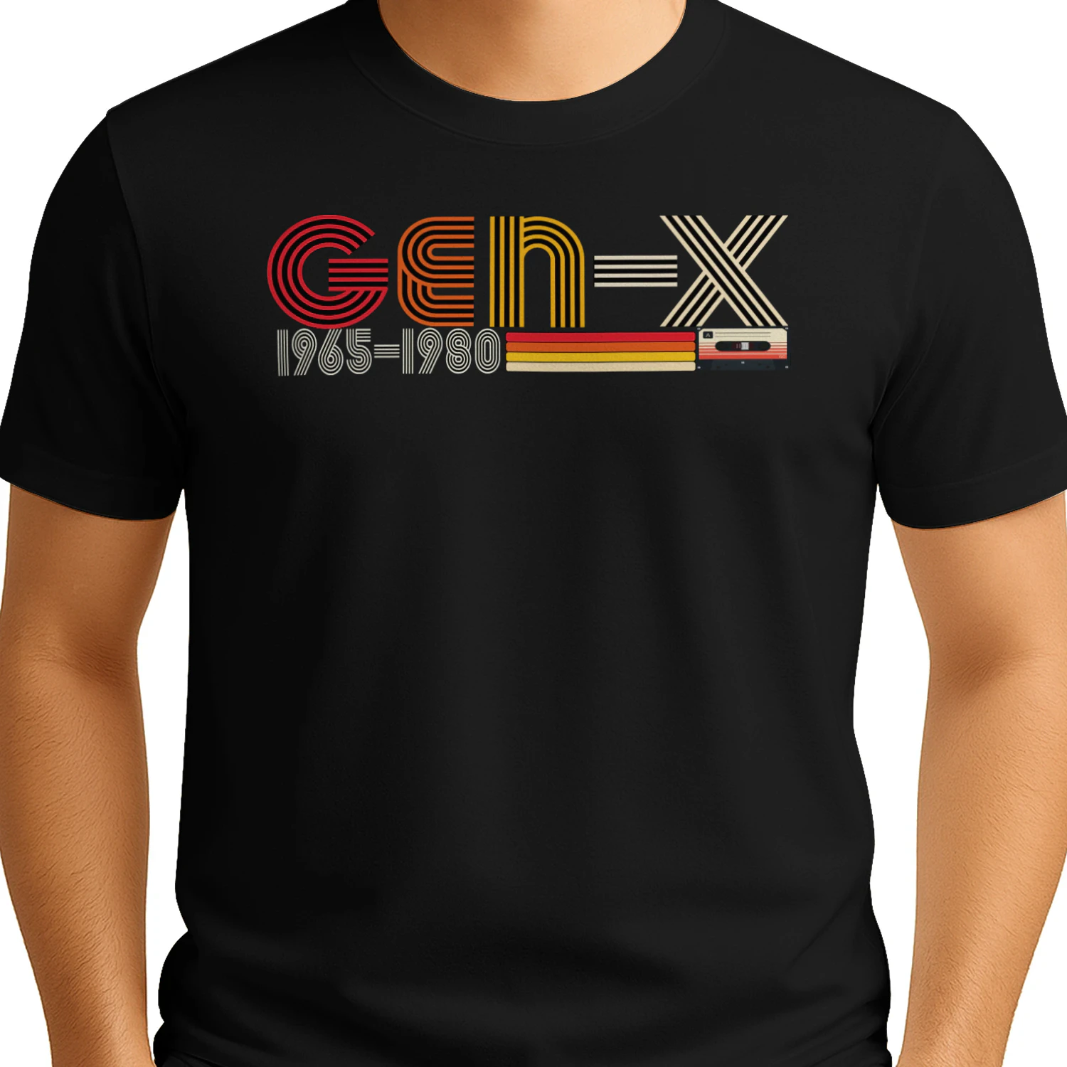 Gen X 1975-1980 Retro Cassette Classic Unisex T-shirt