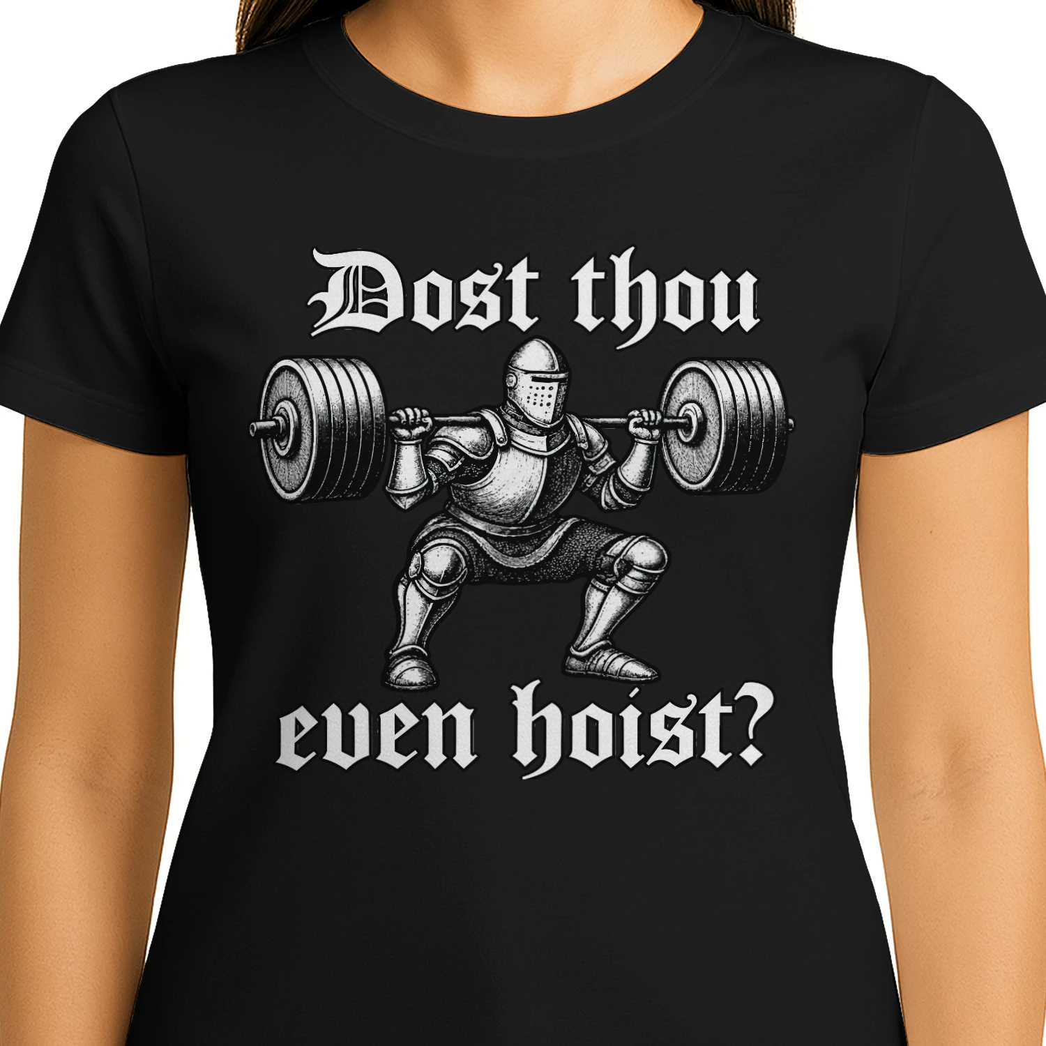 Medieval Knight Powerlifting Squat Classic Unisex T-shirt