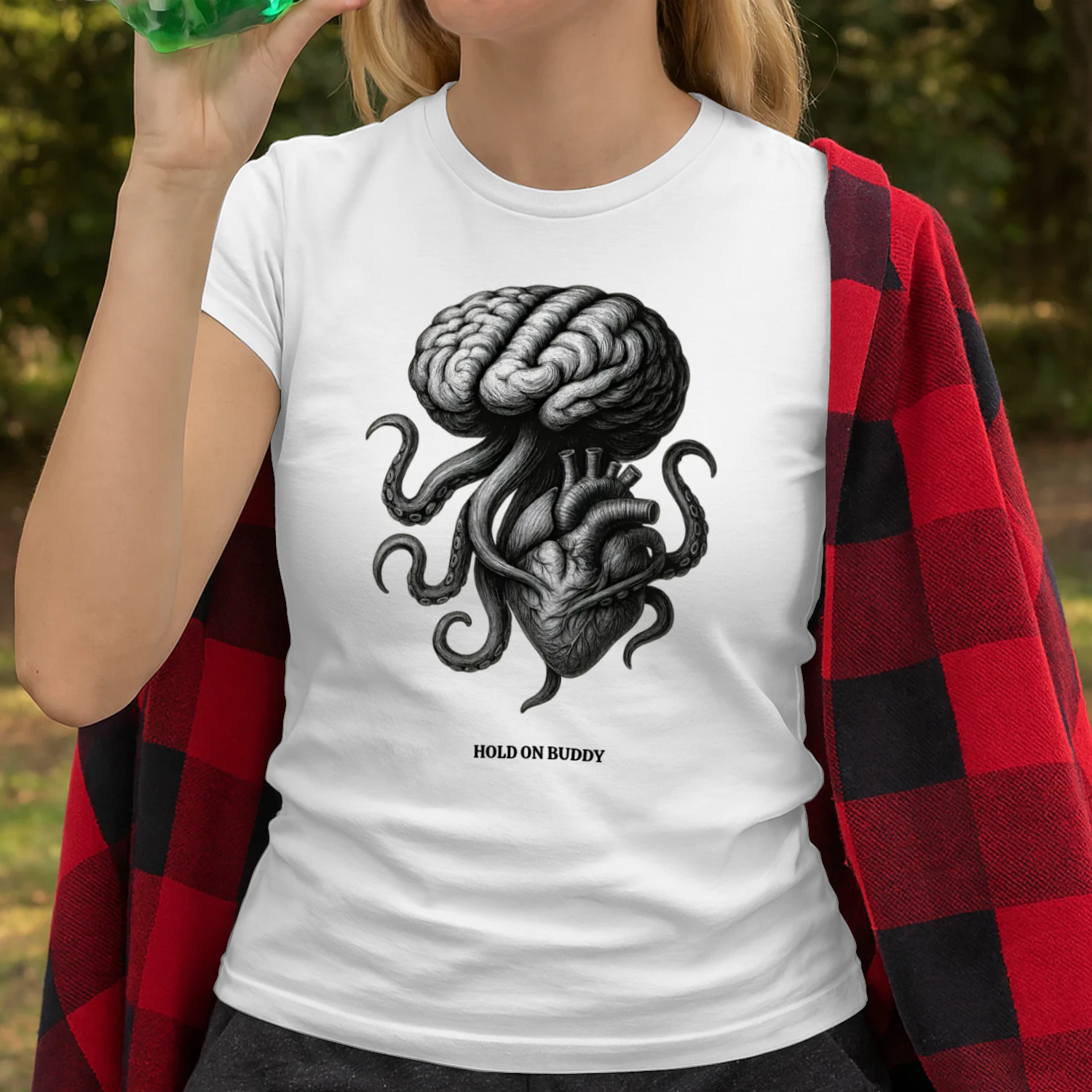 ITIAZMA _ Hold On Buddy_ NEW T-shirt