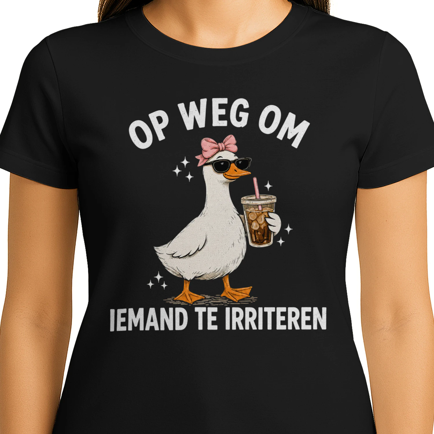 Op Weg Om Iemand Te Irriteren – Funny Duck T-Shirt