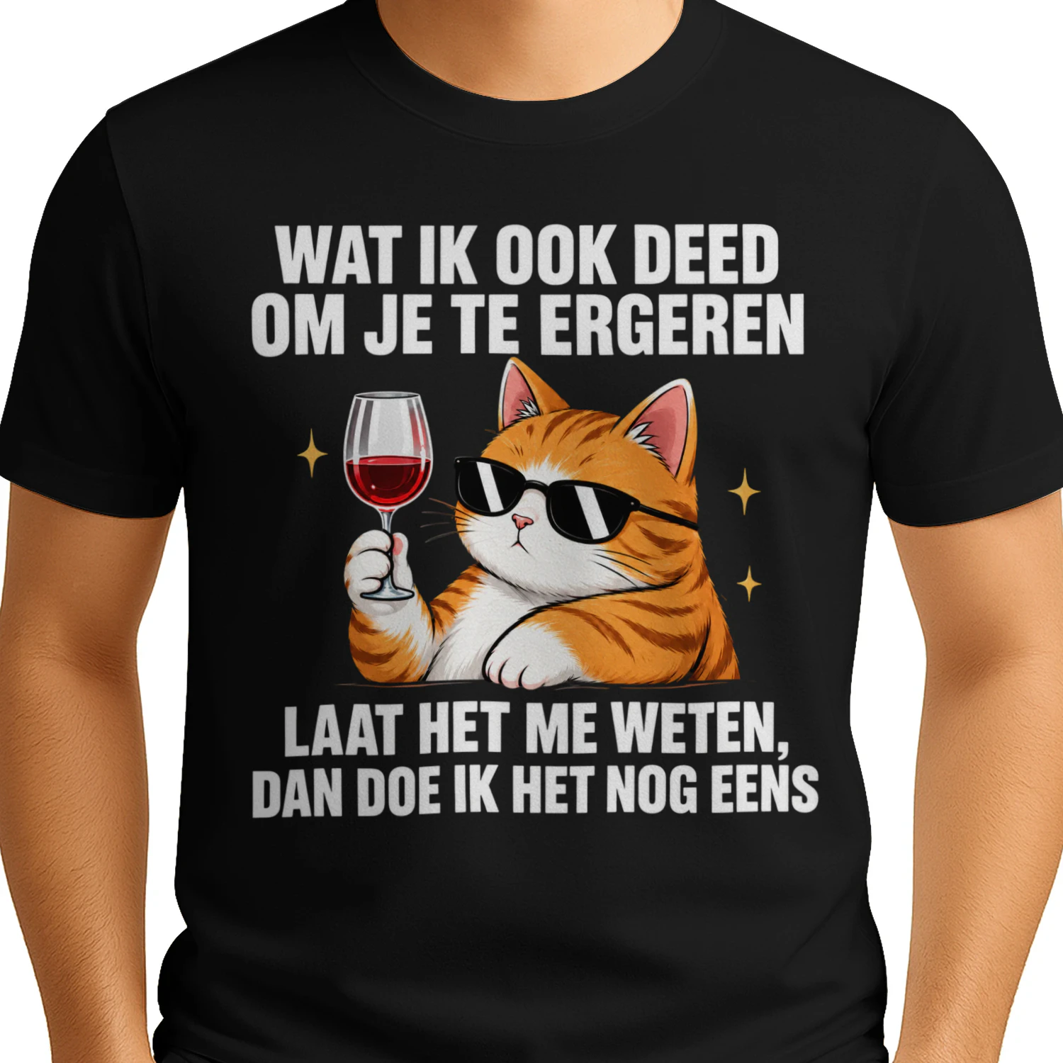 De Ondeugende Kat – Grappig T-shirt