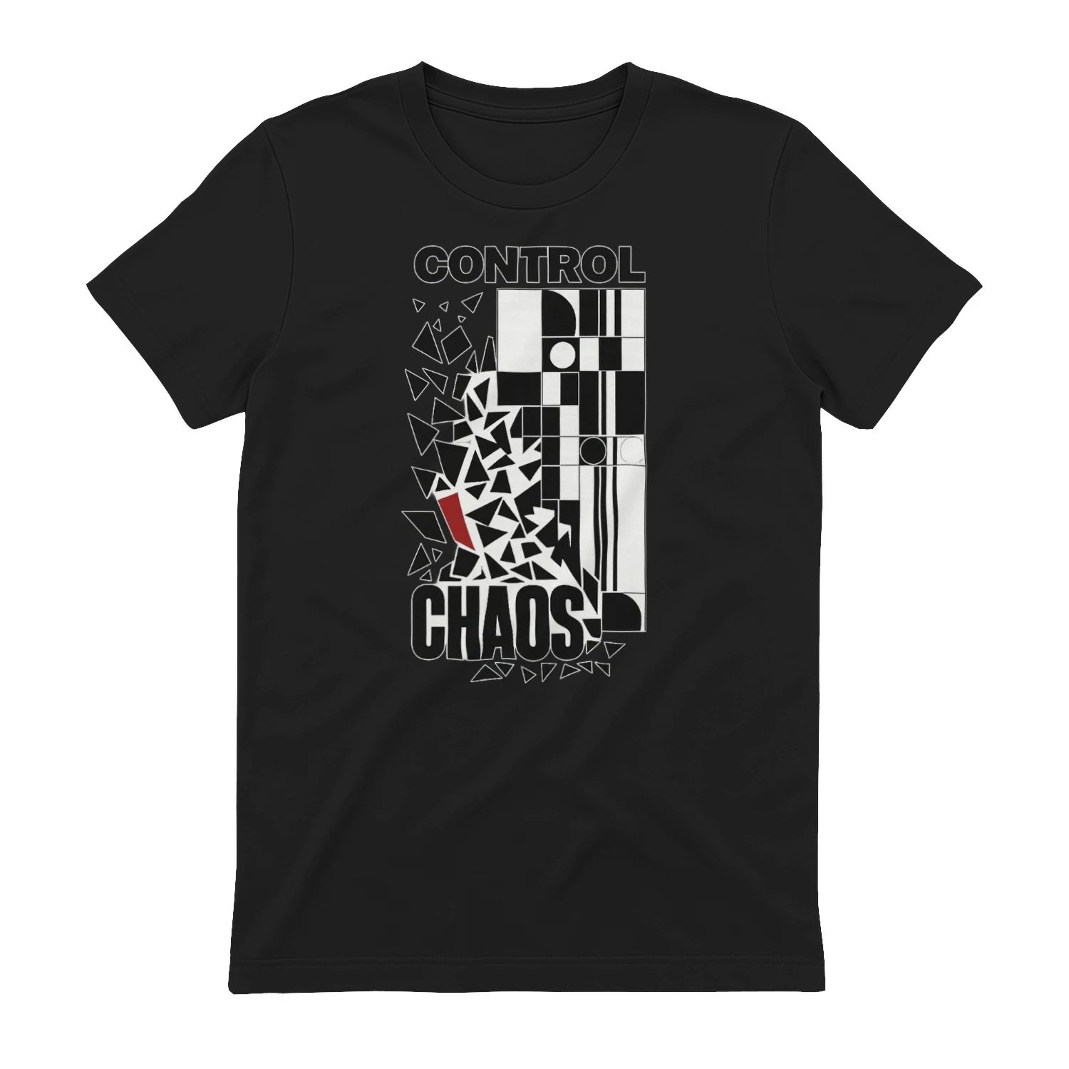 CONTROL THE CHAOS – Abstract Graphic T-Shirt
