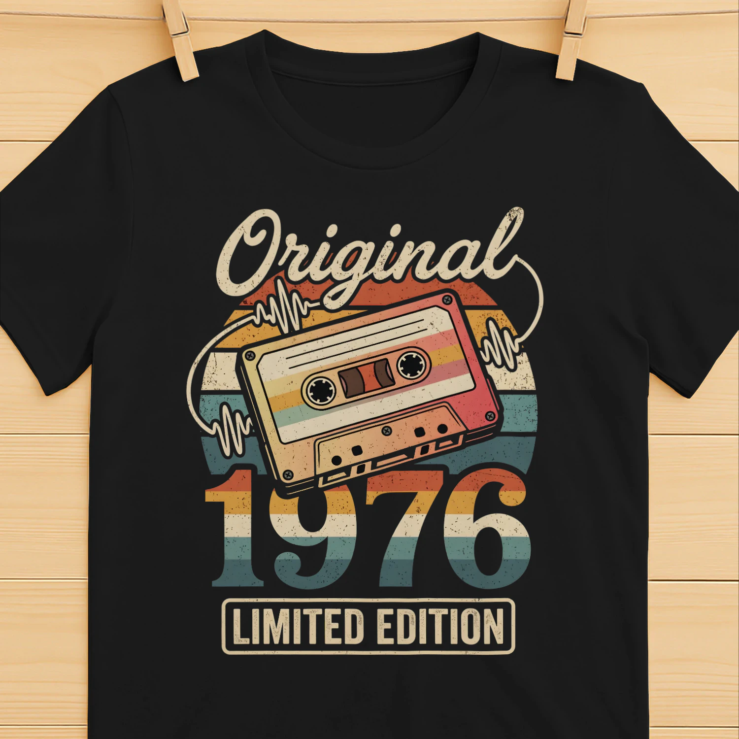 Original 1976 Limited Edition Retro Cassette Vintage Artwork