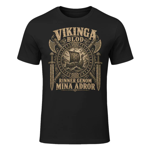 Vikingablod Rinner Genom Mina Ådror T-shirt