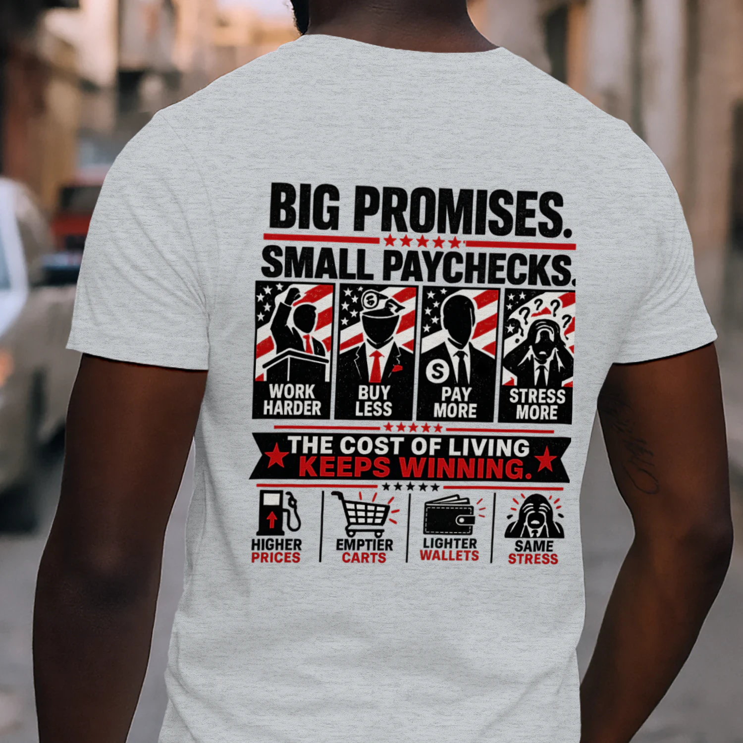 Same Promises Different Results – Political Satire Graphic Tee