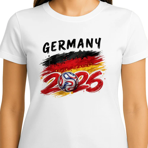 Germany Soccer T-Shirt 2026 | German Football Fan Tee | Germany Flag Art Tee| Global Soccer 2026 Germany Gift | Deutschland Apparel