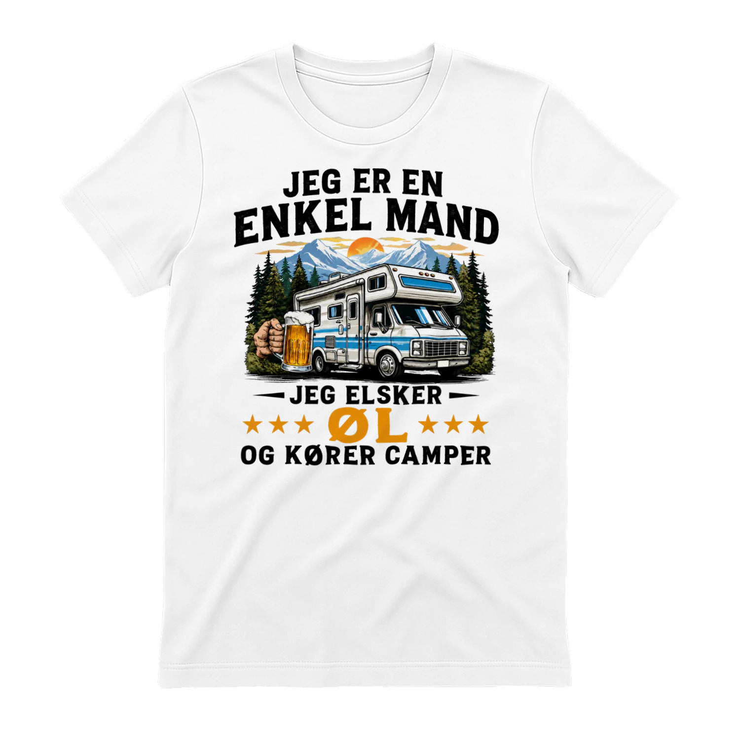 JEG ER EN ENKEL MAND JEG ELSKER ØL OG KØRER CAMPER
