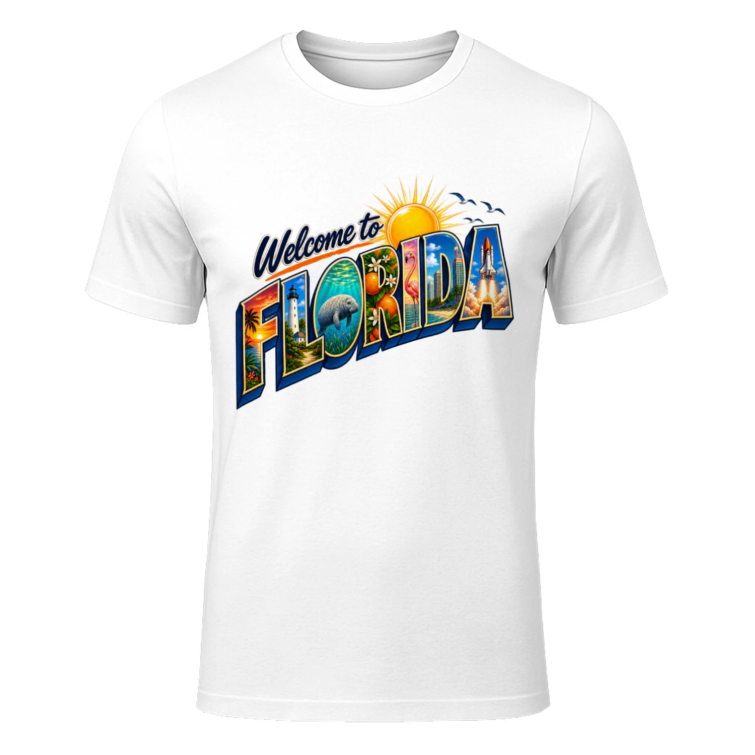 Welcome to Florida Retro Travel T-Shirt | Vintage Sunshine State Graphic Tee