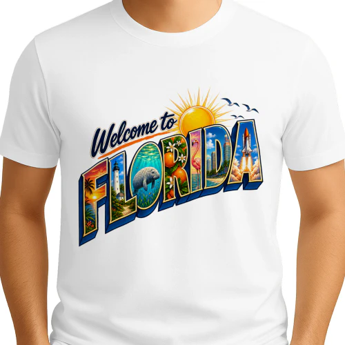 Welcome to Florida Vintage Travel Shirt
