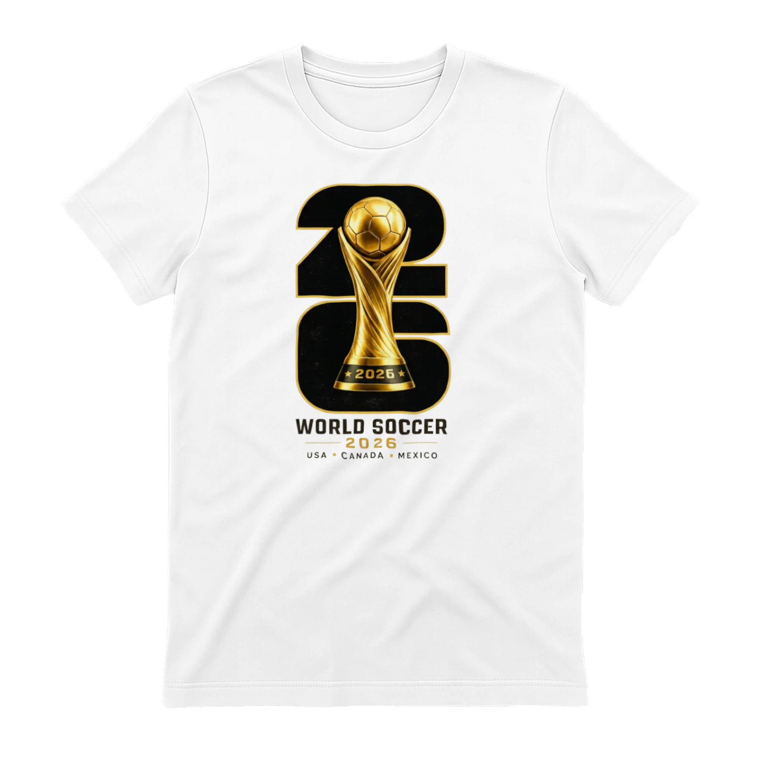⚽ World Cup 2026 Soccer Trophy Graphic – Football Fan Design for T-Shirts, Hoodies & Gifts 🏆 Get Yours!