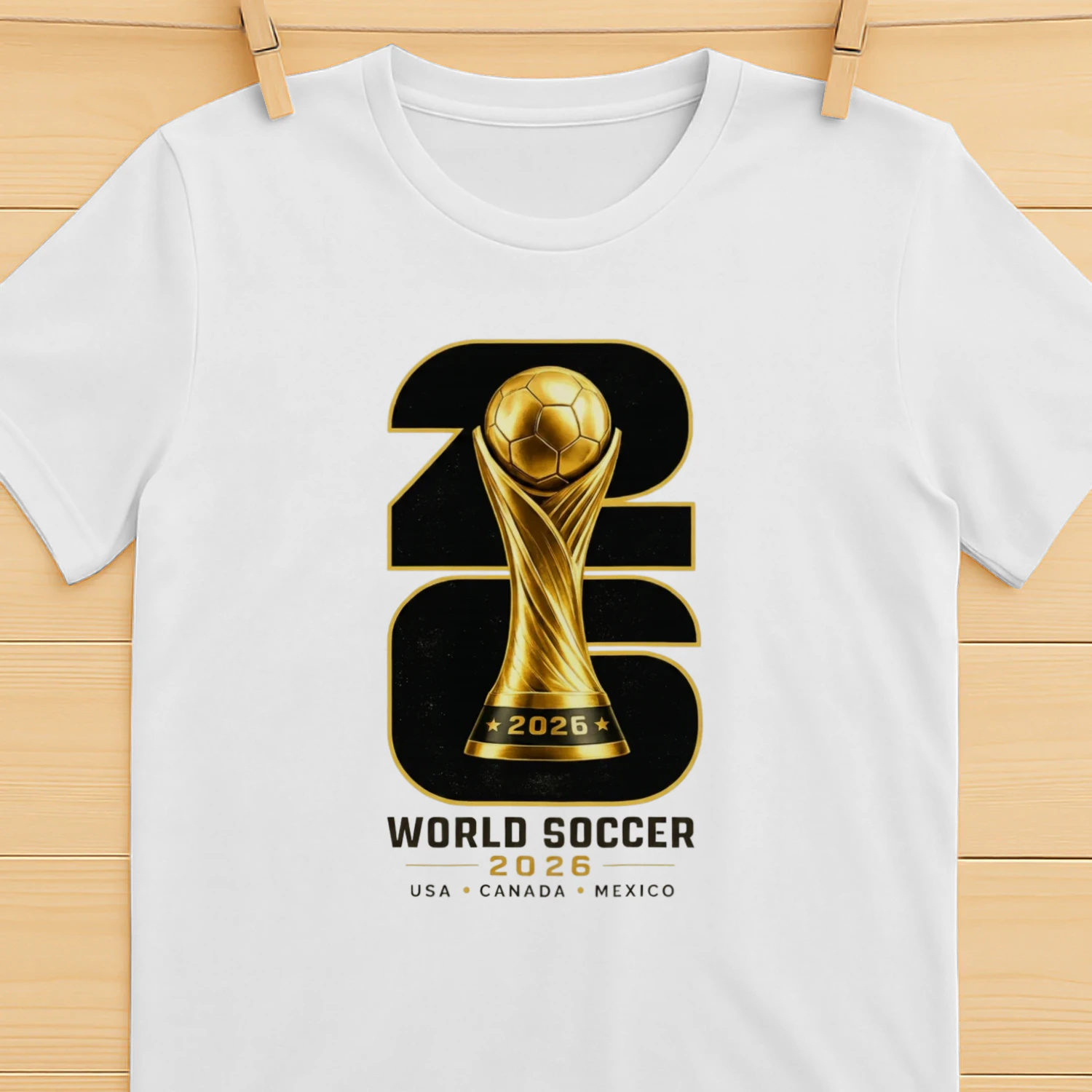 ⚽ World Cup 2026 Soccer Trophy Graphic – Football Fan Design for T-Shirts, Hoodies & Gifts 🏆 Get Yours!