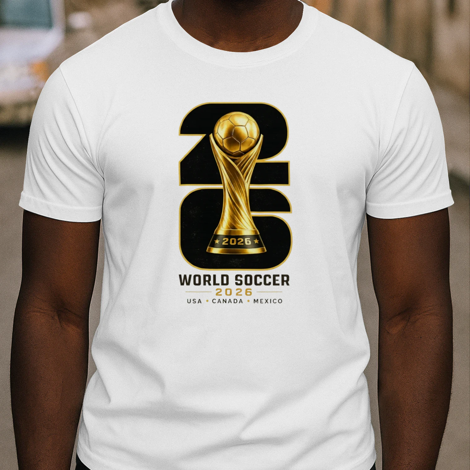 ⚽ World Cup 2026 Soccer Trophy Graphic – Football Fan Design for T-Shirts, Hoodies & Gifts 🏆 Get Yours!