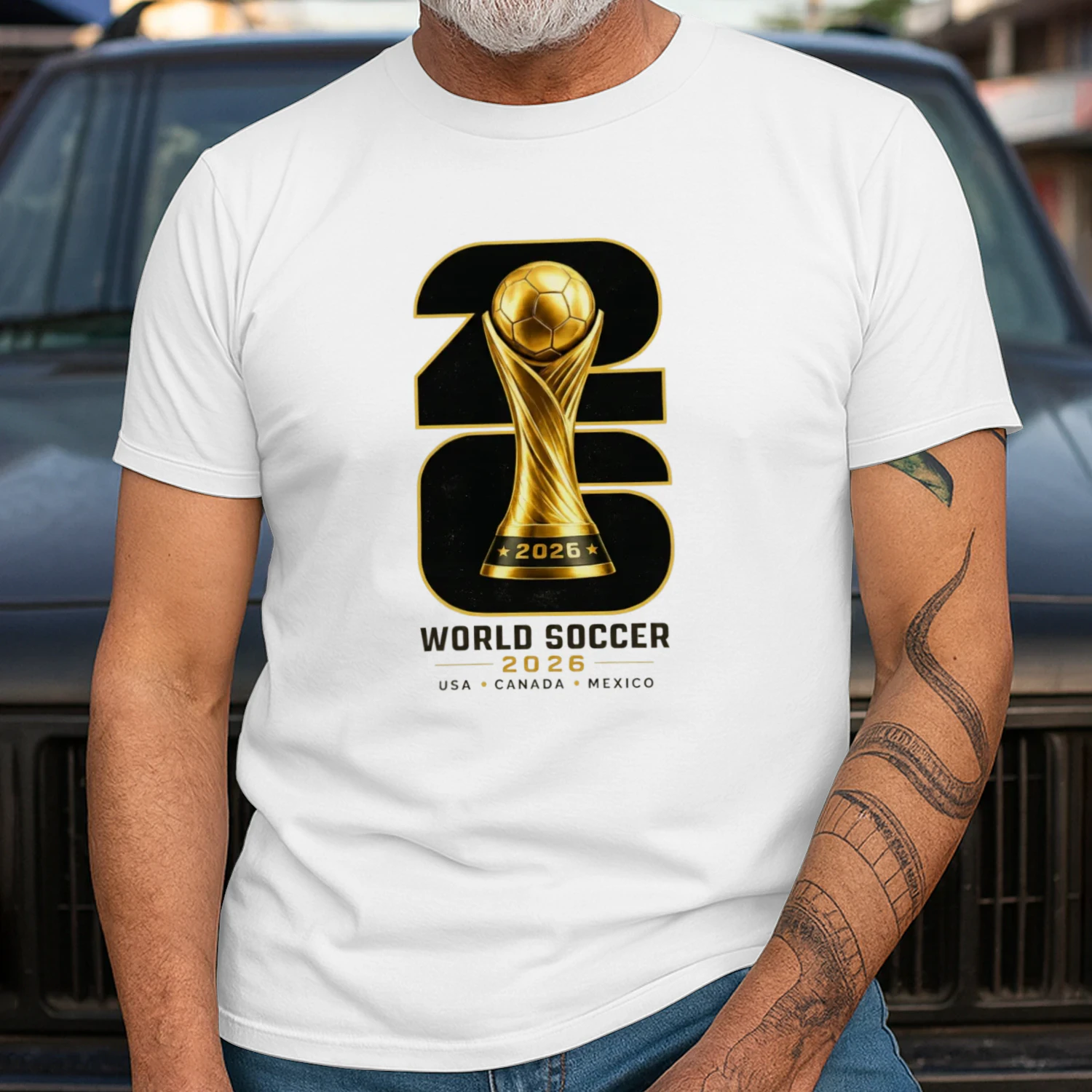 ⚽ World Cup 2026 Soccer Trophy Graphic – Football Fan Design for T-Shirts, Hoodies & Gifts 🏆 Get Yours!