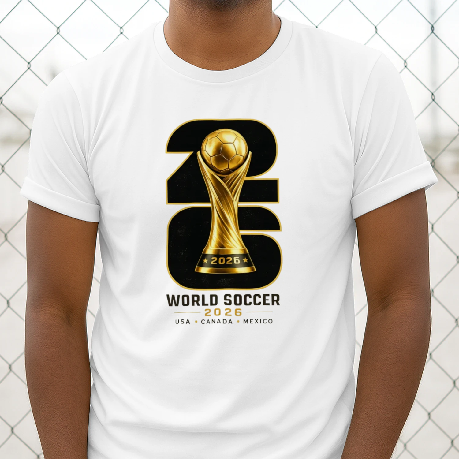 ⚽ World Cup 2026 Soccer Trophy Graphic – Football Fan Design for T-Shirts, Hoodies & Gifts 🏆 Get Yours!