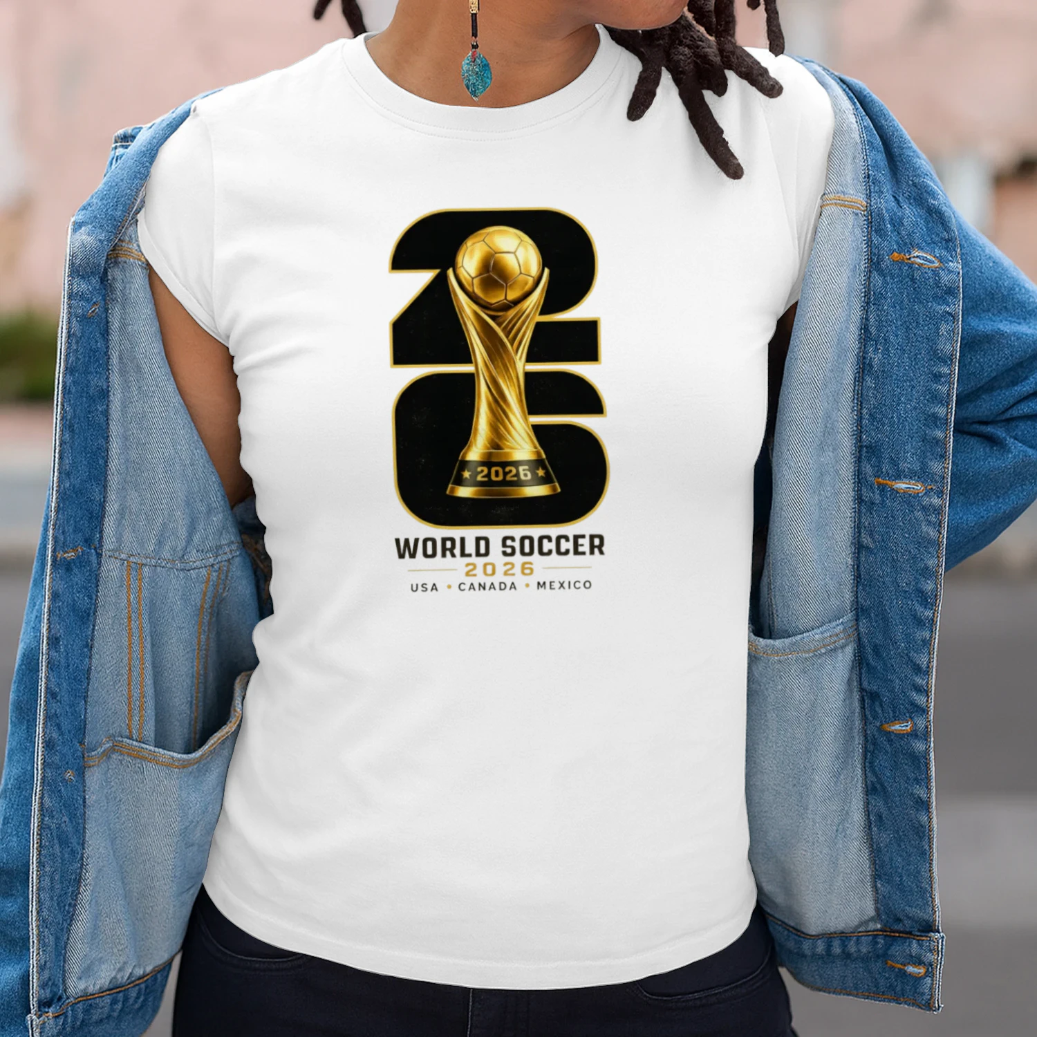 ⚽ World Cup 2026 Soccer Trophy Graphic – Football Fan Design for T-Shirts, Hoodies & Gifts 🏆 Get Yours!