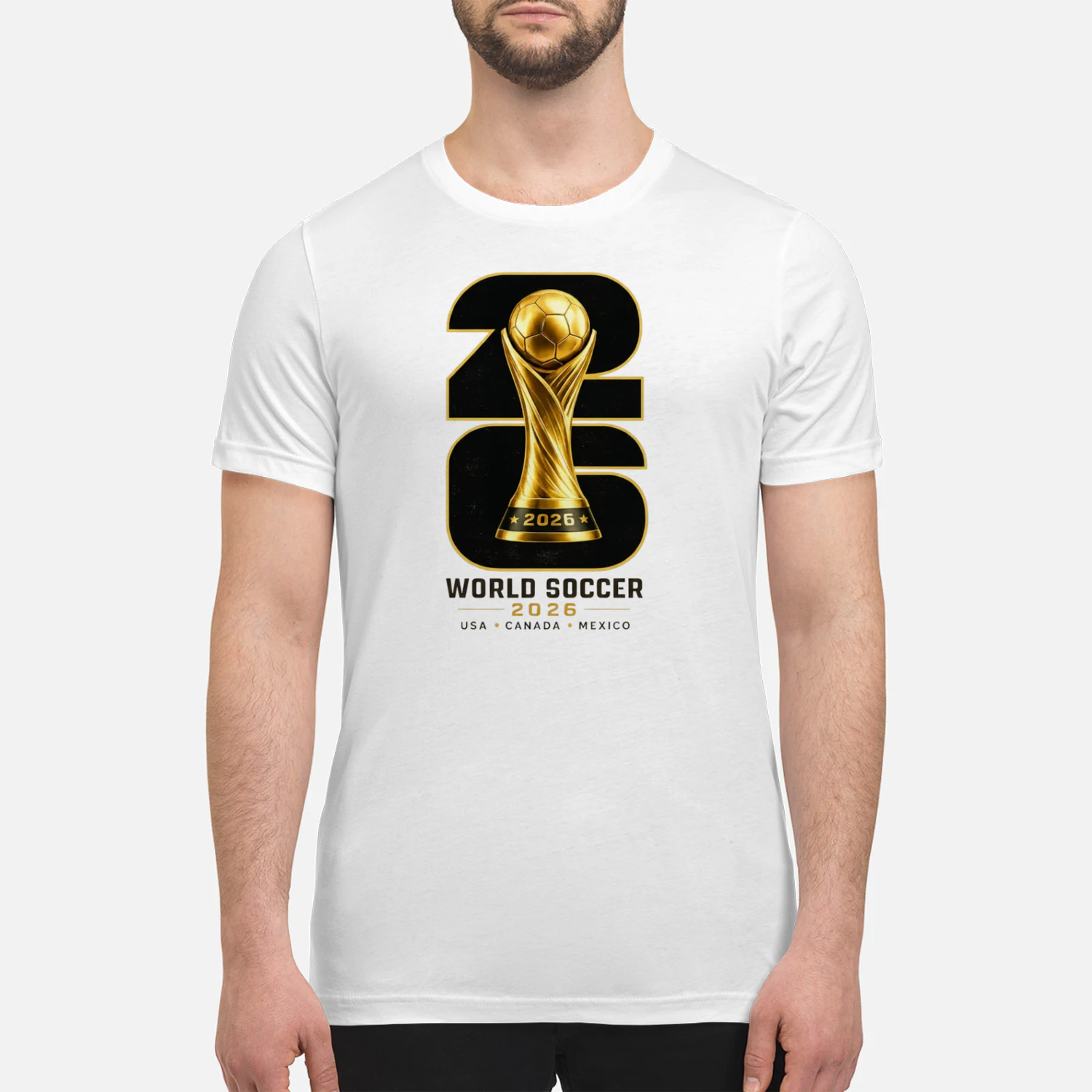 ⚽ World Cup 2026 Soccer Trophy Graphic – Football Fan Design for T-Shirts, Hoodies & Gifts 🏆 Get Yours!