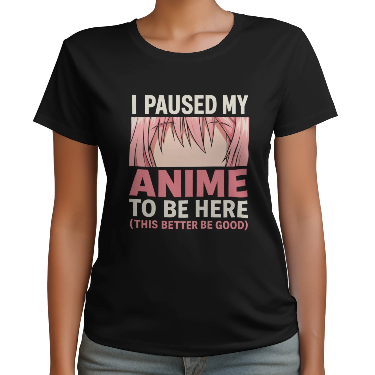 🎌 I Paused My Anime To Be Here Funny Anime Fan T-Shirt – Otaku Graphic Tee for Anime Lovers, Get Yours!