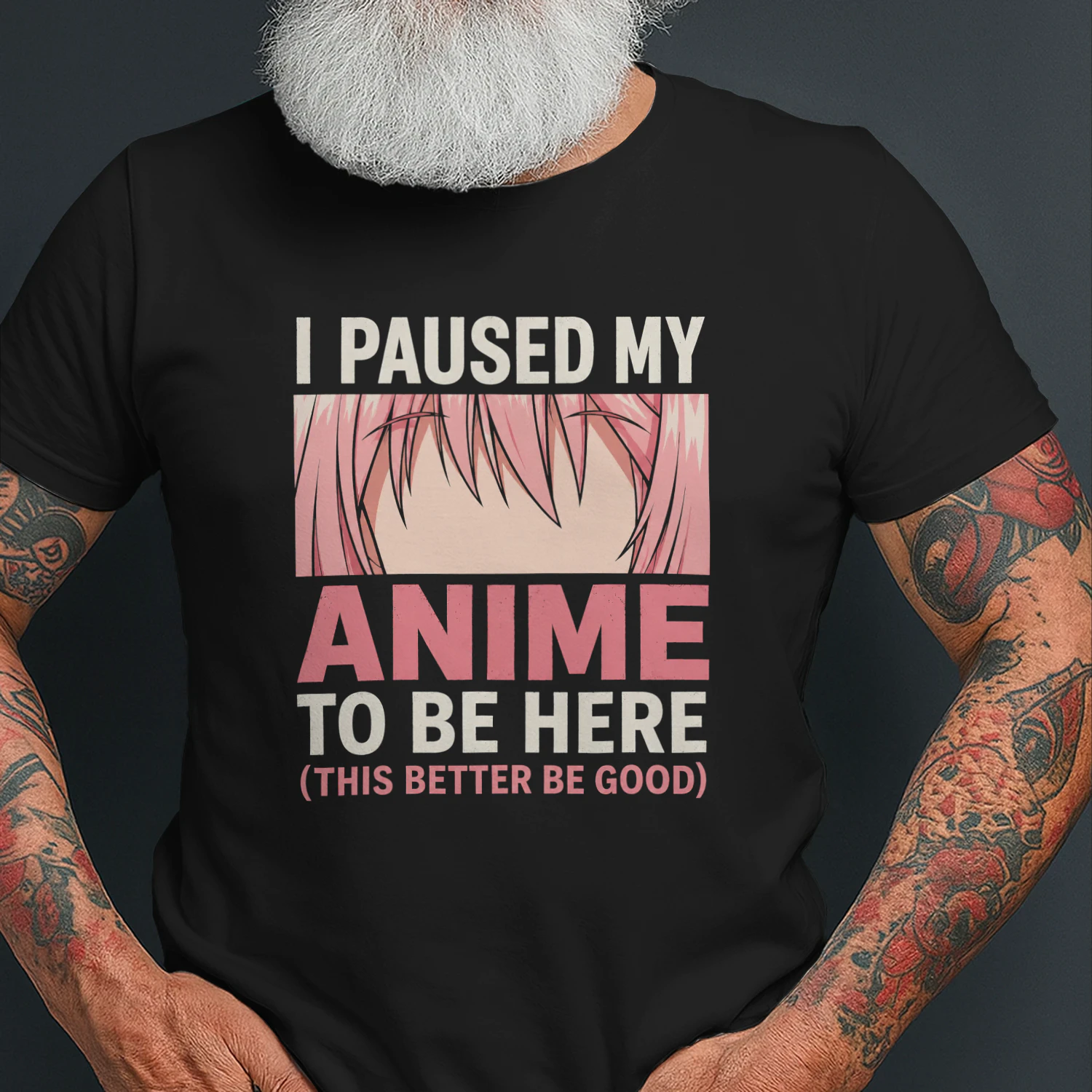 🎌 I Paused My Anime To Be Here Funny Anime Fan T-Shirt – Otaku Graphic Tee for Anime Lovers, Get Yours!