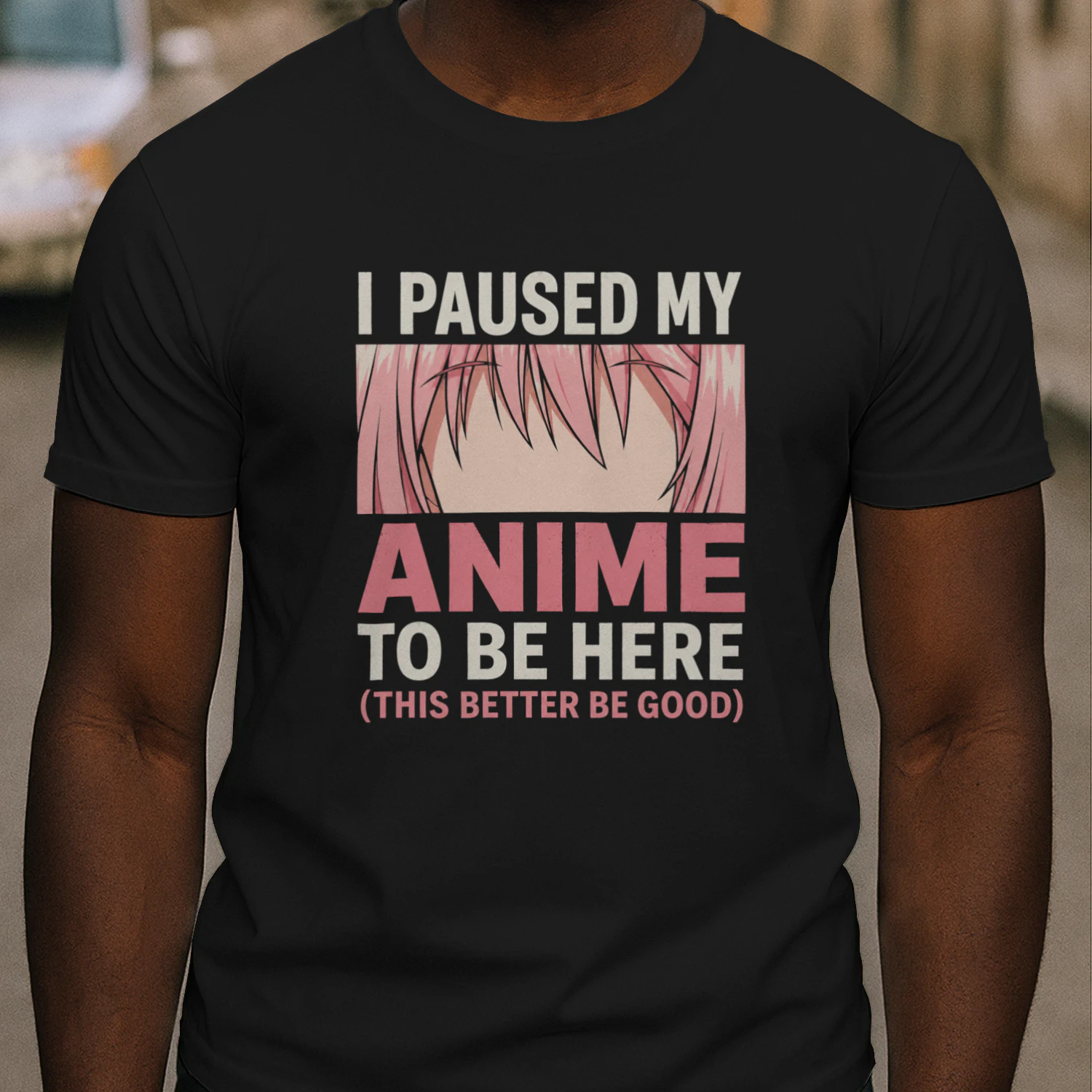 🎌 I Paused My Anime To Be Here Funny Anime Fan T-Shirt – Otaku Graphic Tee for Anime Lovers, Get Yours!