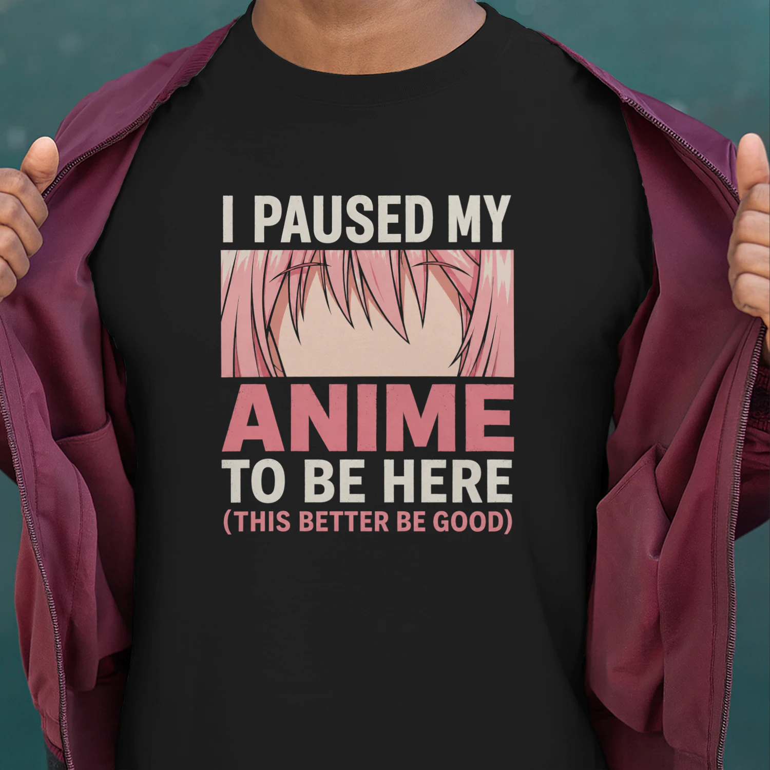 🎌 I Paused My Anime To Be Here Funny Anime Fan T-Shirt – Otaku Graphic Tee for Anime Lovers, Get Yours!