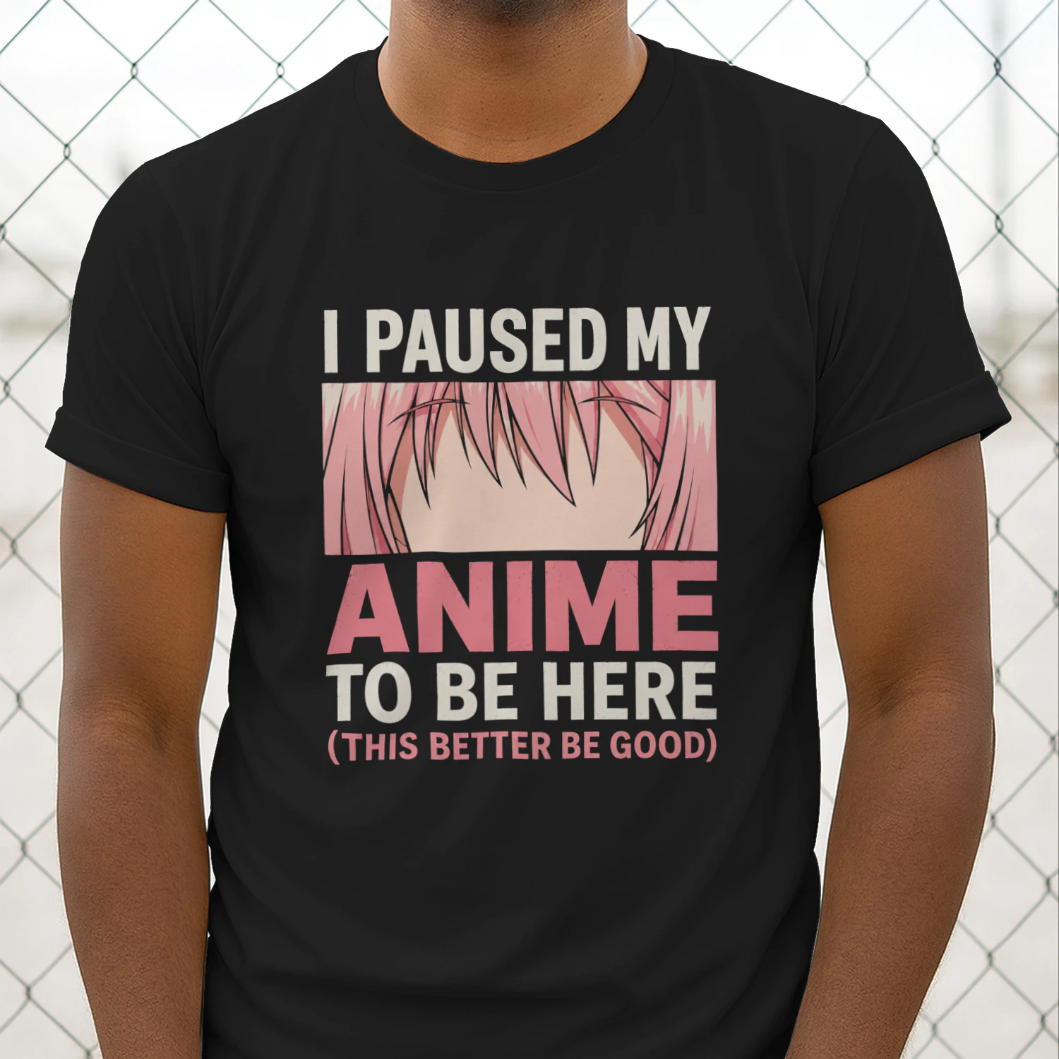 🎌 I Paused My Anime To Be Here Funny Anime Fan T-Shirt – Otaku Graphic Tee for Anime Lovers, Get Yours!