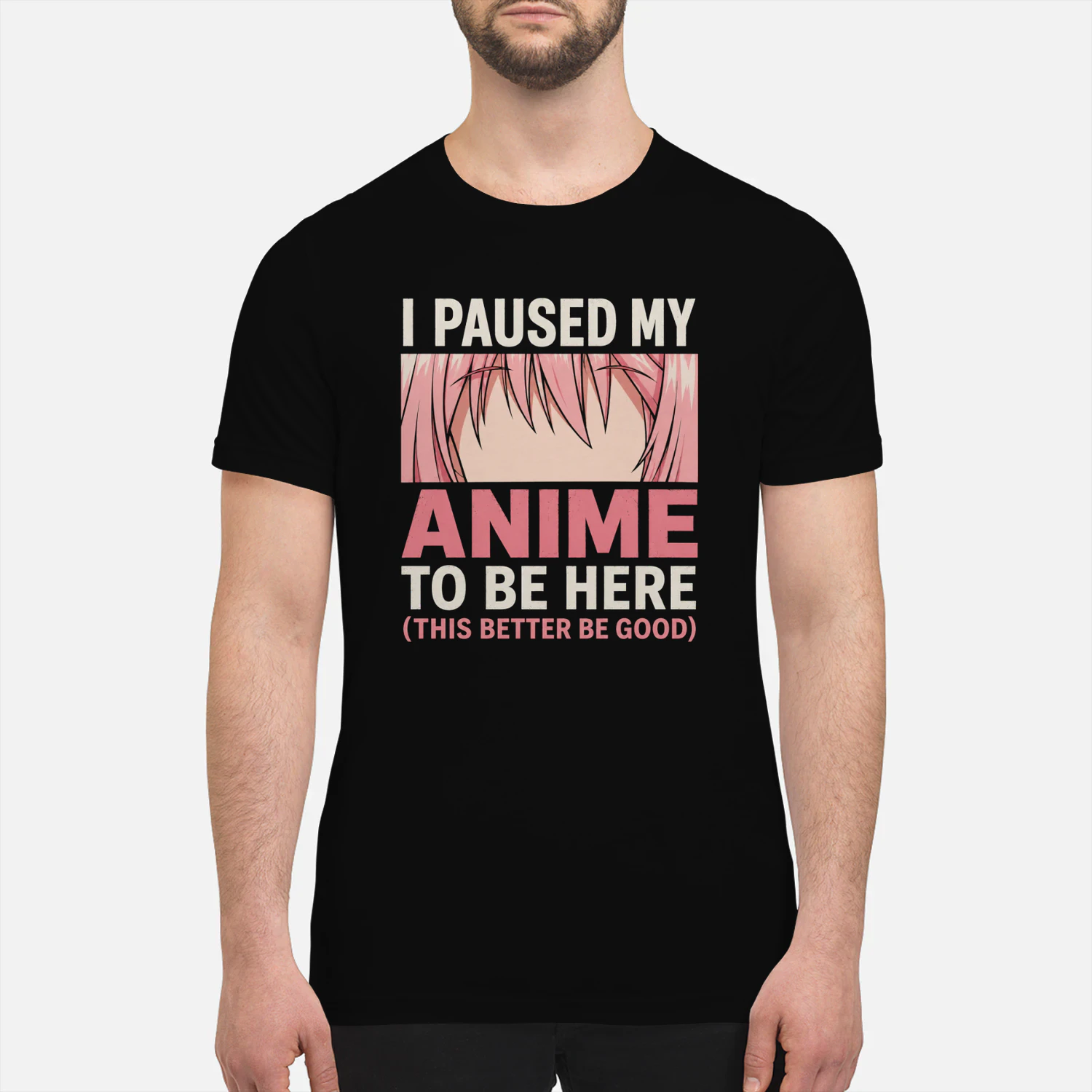 🎌 I Paused My Anime To Be Here Funny Anime Fan T-Shirt – Otaku Graphic Tee for Anime Lovers, Get Yours!