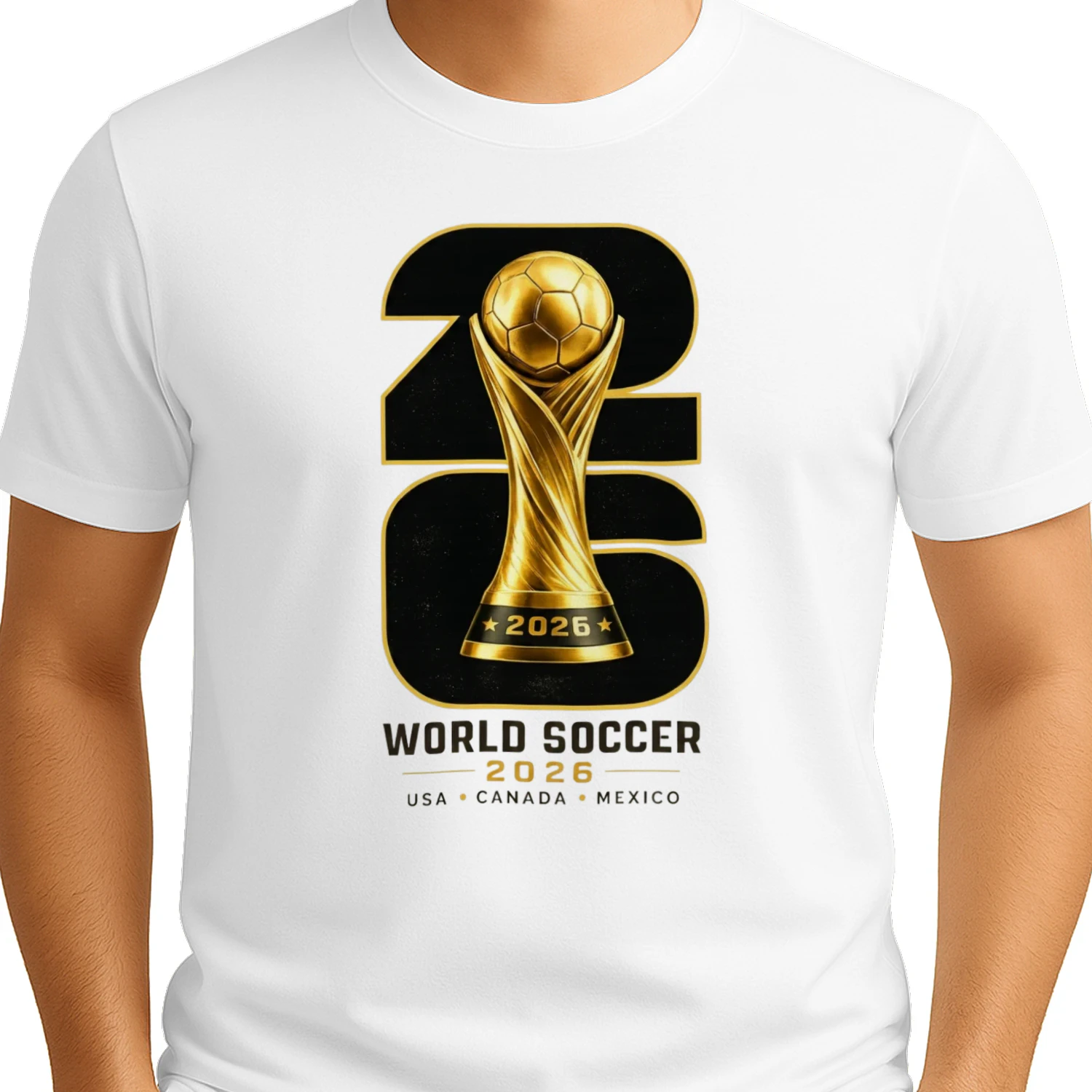 ⚽ World Cup 2026 Soccer Trophy Graphic – Football Fan Design for T-Shirts, Hoodies & Gifts 🏆 Get Yours!