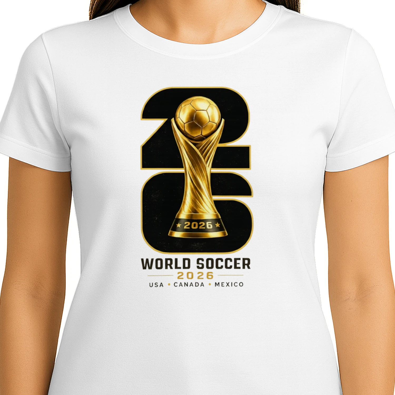 ⚽ World Cup 2026 Soccer Trophy Graphic – Football Fan Design for T-Shirts, Hoodies & Gifts 🏆 Get Yours!