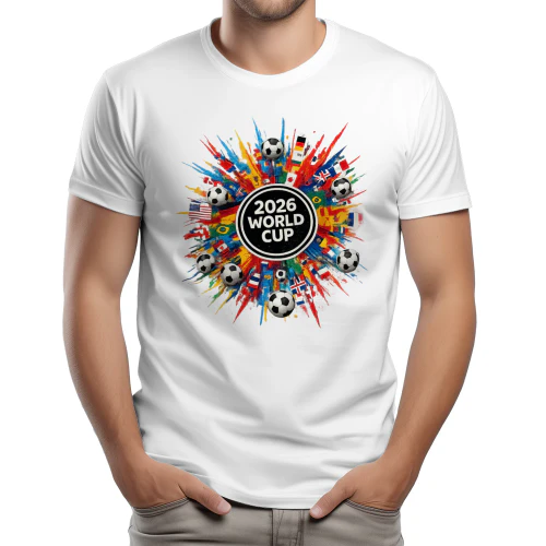 ⚽ 2026 Football Fan Graphic T-Shirt – International Soccer Flags Tee, World Tournament Supporter Shirt 🌎 – Get Yours!
