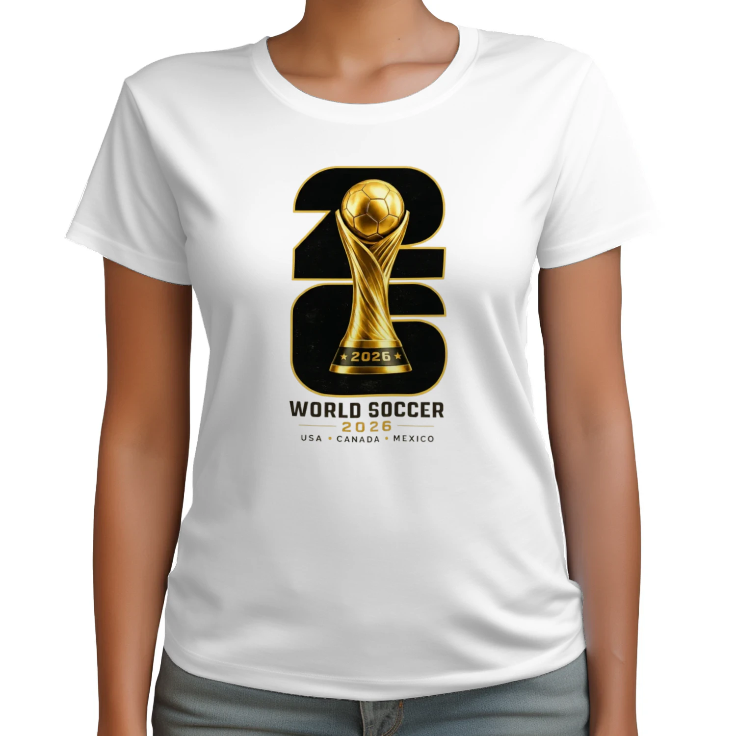 ⚽ World Cup 2026 Soccer Trophy Graphic – Football Fan Design for T-Shirts, Hoodies & Gifts 🏆 Get Yours!