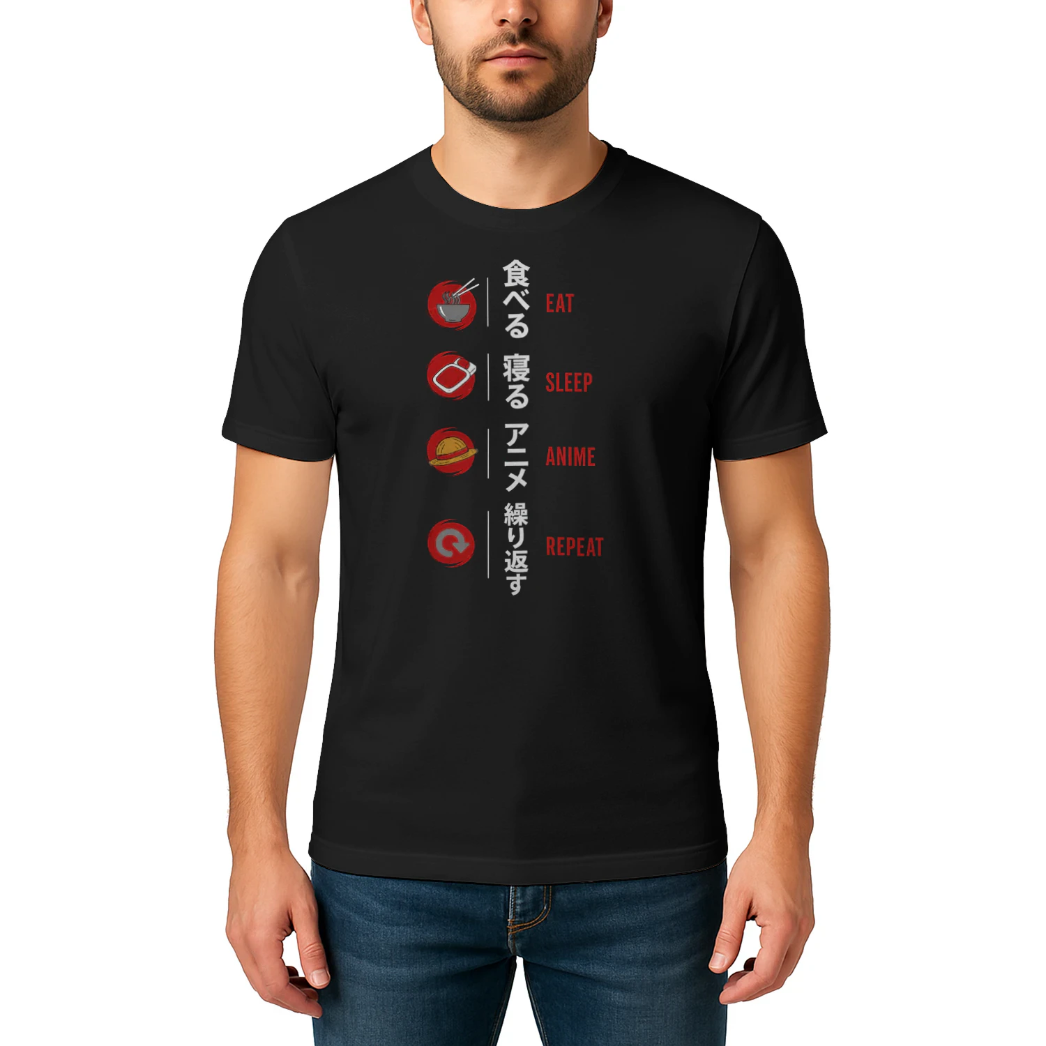 Eat Sleep Anime Repeat Anime Lover Tee
